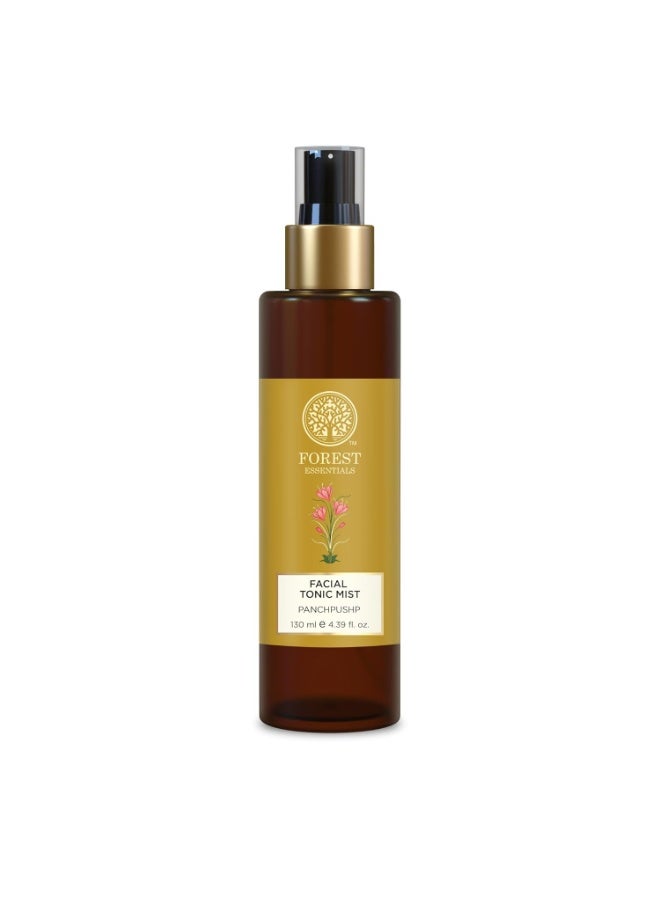 Forest Essentials Facial Tonic Mist with Panchpushp | Hydrating Steam Distilled Ayurvedic Toner with 5 Flowers for Fresh, Dewy Skin | Minimises Pores & Refreshes Skin 130ml - Image 1